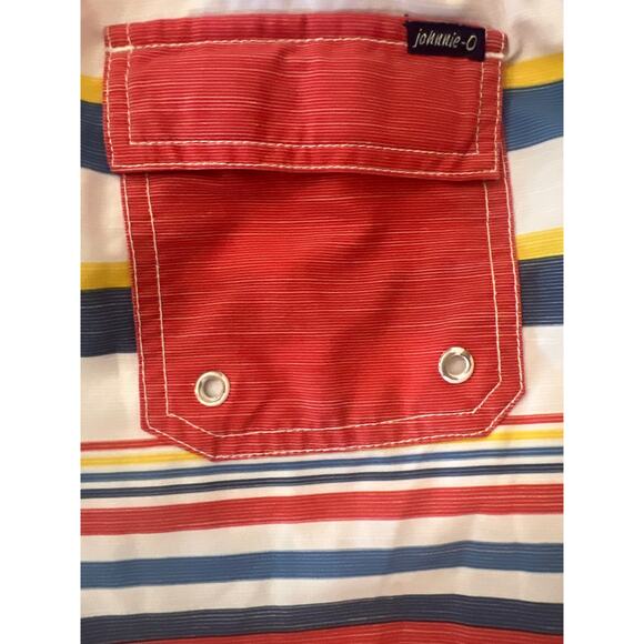 Johnnie-O Boys Swim‎ Trunks Size 10 Striped Swimsuit Shorts Beach Pool - Picture 7 of 8